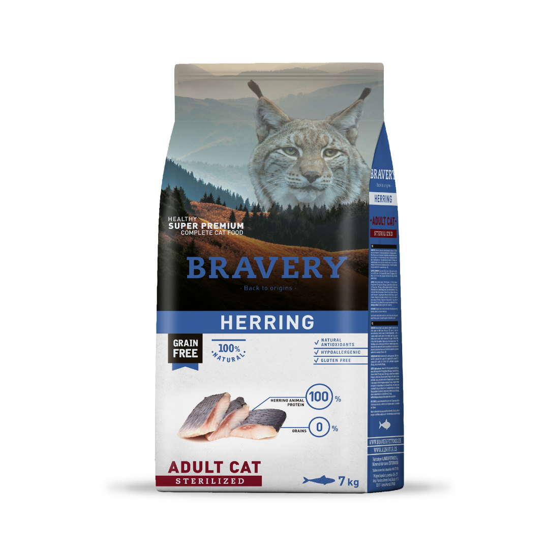 Bravery Arenque (herring) Gato Adulto Esterilizado 7 Kg