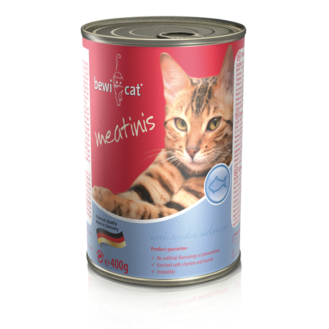 BEWICAT LATAS MEATINIS RICO EN SALMON 400 GR