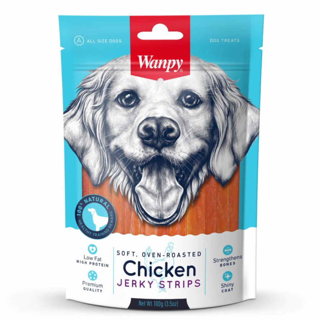 WANPY JERKY DOG CHICKEN 100GRS POLLO