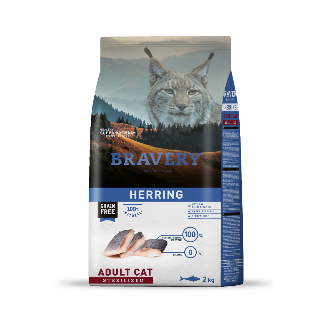 Bravery Arenque (herring) Gato Adulto Esterilizado 2 Kg