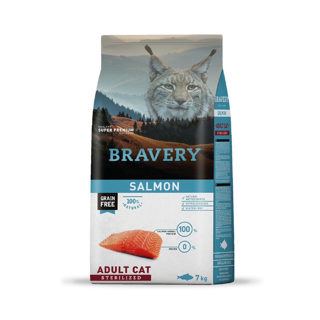 BRAVERY SALMON ADULT CAT STERILIZED 7 KG