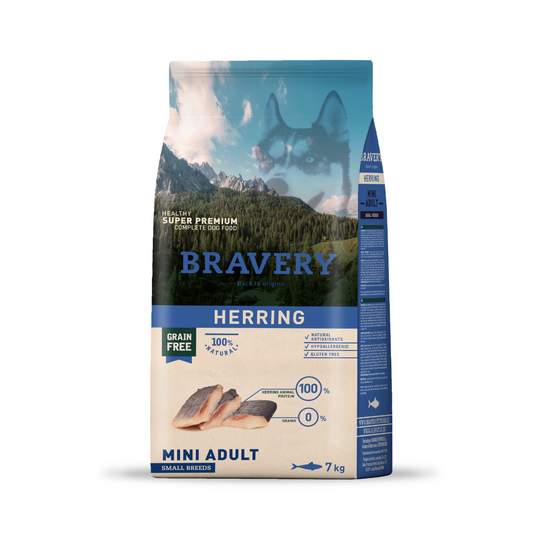 BRAVERY ARENQUE HERRING ADULT  SMALL BREEDS 7KG