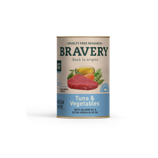 Bravery Lata Tuna And Vegetables Adult Dog 290 Gr