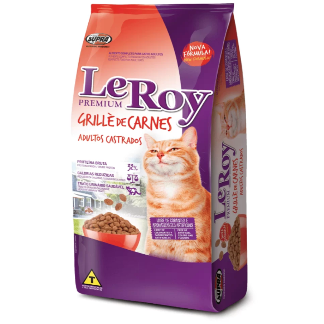 Alimento Leroy Grille De Carnes Adultos Castrados 10kg