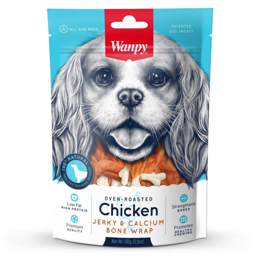 WANPY JERKY DOG CHICKEN DUMBBELLS 100 GR