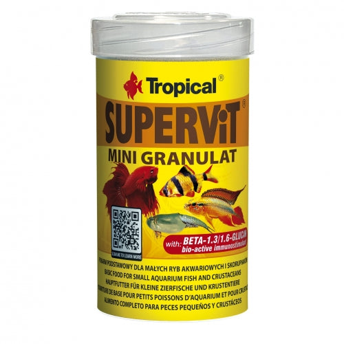 Alimento Peces Tropical Supervit Mini Granulat 100ml / 65g